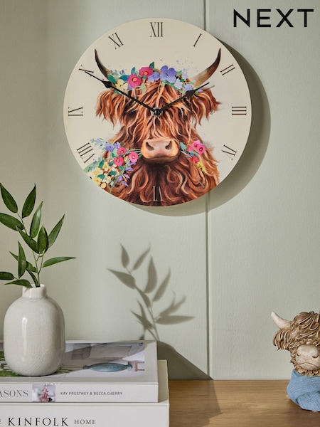Multi Animal Hamish 25cm Wall Clock (B97578) | £20