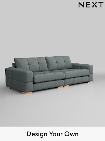 Tweedy Blend Easy Clean/Mid Slate Teal Green Brooke Deep Sit (B97629) | £1,725