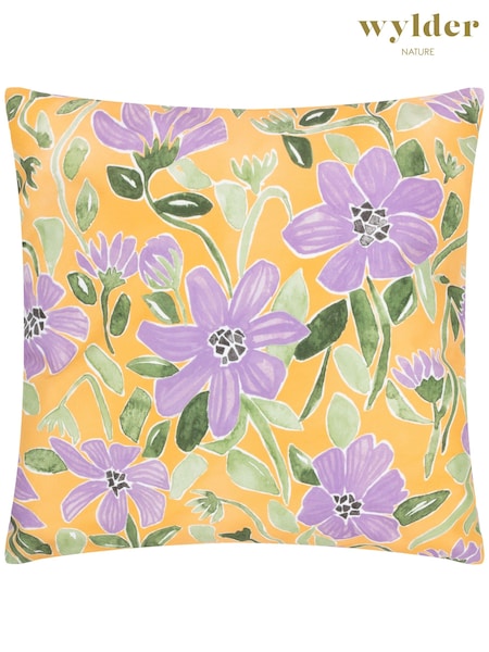 Wylder Yellow Lilac Flowers Trending Outdoor Cushion (B97866) | £19