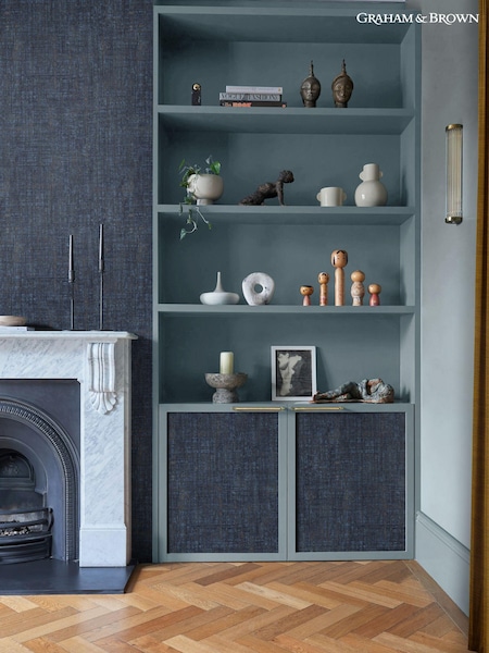 Graham & Brown Navy Armando A4 Sample (B97897) | £1