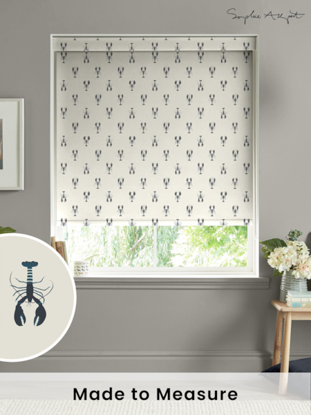 Sophie Allport White Lobster Made to Measure Roller Blinds (B98052) | £58