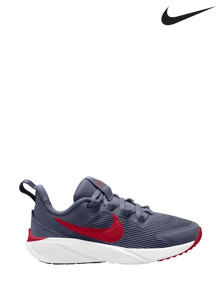Nike Dark Grey Junior Star Runner 4 Trainers (B98640) | £35