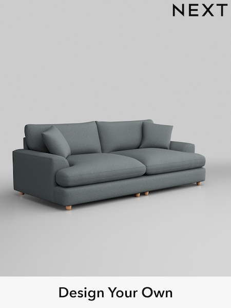 Tweedy Blend Easy Clean/Mid Slate Teal Green Parker Platform Grand Relaxed Sit (B98725) | £1,699