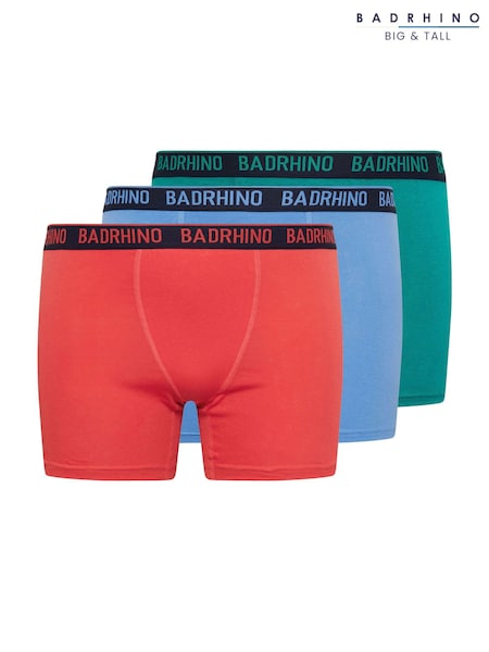 BadRhino Big & Tall Blue Trunk Boxers 3 Pack (B98797) | £24