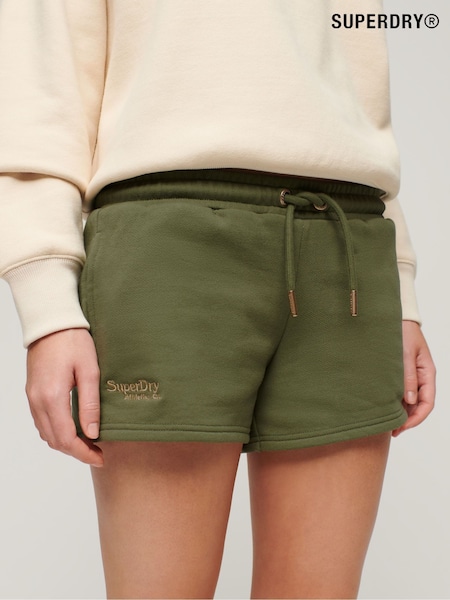 Superdry Green 100% Cotton Essential Logo Shorts (B98853) | £35