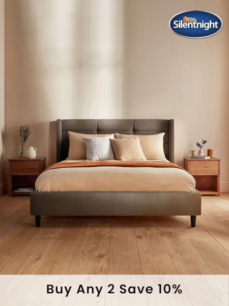 Silentnight Charcoal Velvet Lilith Bedframe (B99077) | £745 - £820