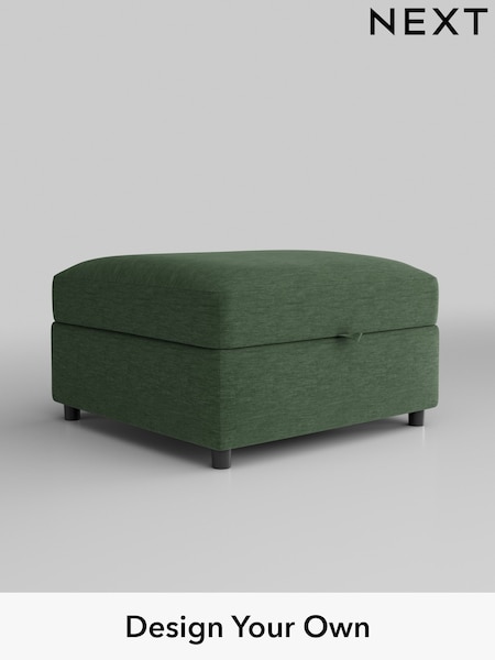 Fine Chenille Easy Clean/Mid Khaki Green Parker Platform (B99181) | £499