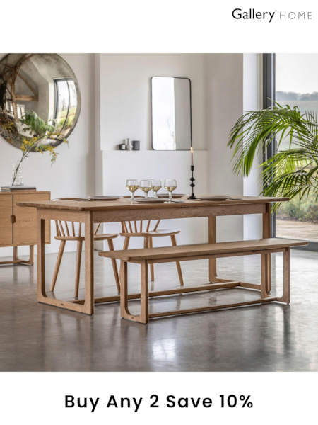 Gallery Home Natural Neston Ext Dining Table (B99285) | £1,025
