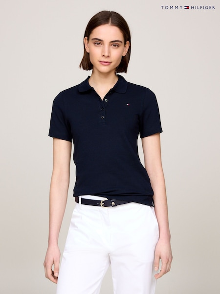 Tommy Hilfiger Blue Slim 1985 Pique Polo Shirt (B99331) | £75