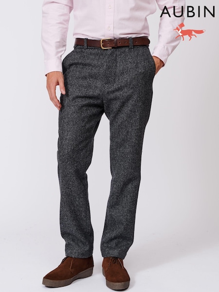 Aubin Grey Holton Trousers (B99548) | £198