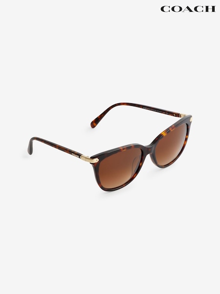 COACH HC8378U Brown Sunglasses (B99623) | £154