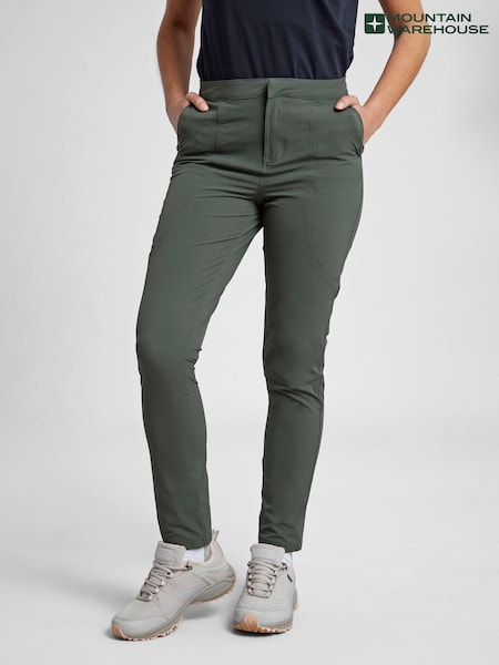 Mountain Warehouse Green Womens 100% Cotton Kesugi Trekking Trousers (B99955) | £53