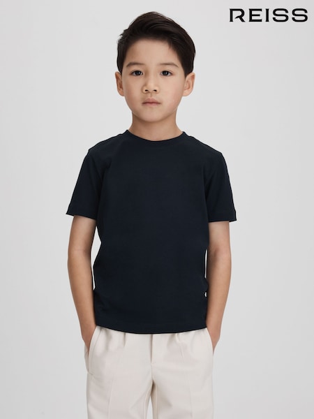 Reiss Navy Bless 9-13 yrs Crew Neck T-Shirt (C00069) | £12