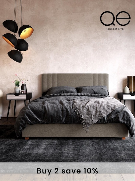 Dorel Home Grey Europe Charis Upholstered Bed (C00688) | £327