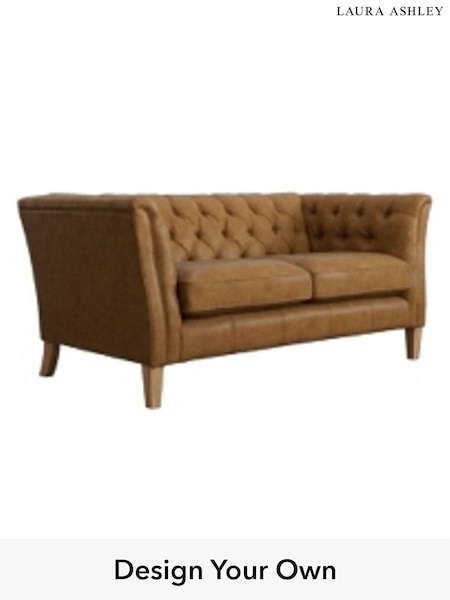 Bronington Leather/Tan Chatsworth Buttoned Leather By Laura Ashley (C01325) | £2,200