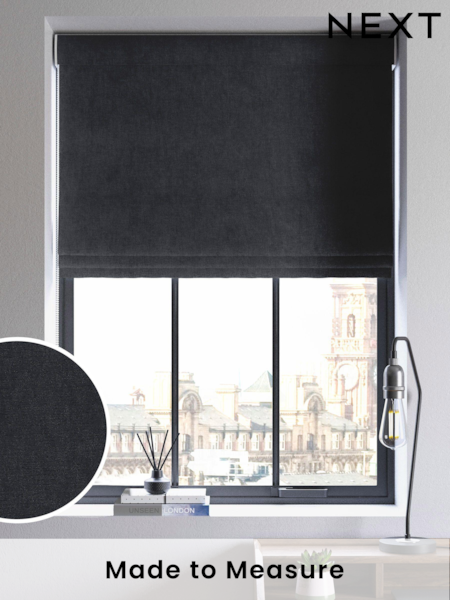 Ink Black Abbott Made To Measure Roman Blinds (C01404) | £89