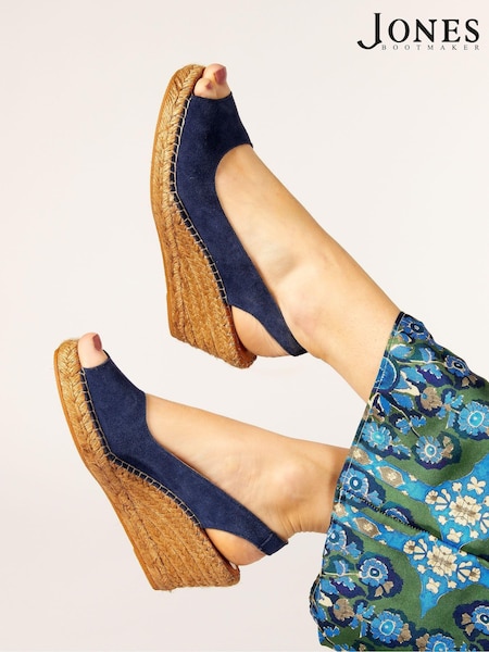 Jones Bootmaker Ladies Natural Rosanna Slingback Wedges (C01474) | £79