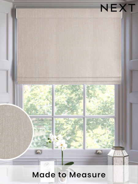 Natural Glittery Made To Measure Roman Blind (C01665) | £79