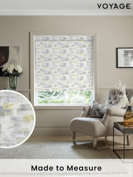 Voyage Lemon Yellow Blackout Salinas Made to Measure Roller Blind (C01700) | £73