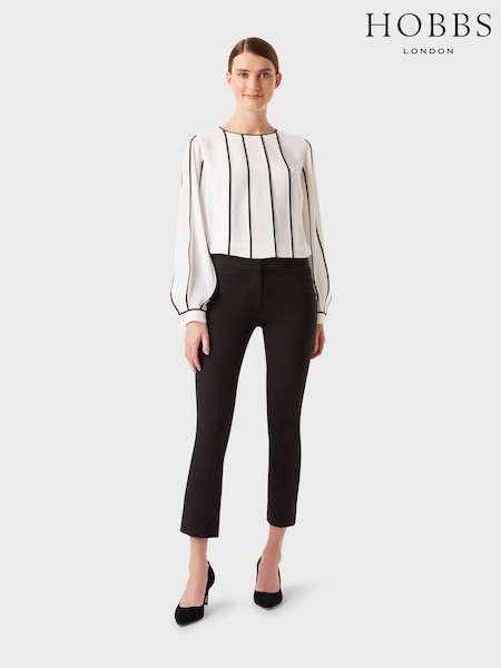 Hobbs Black Petite Annie Slim Trousers (C01918) | £79