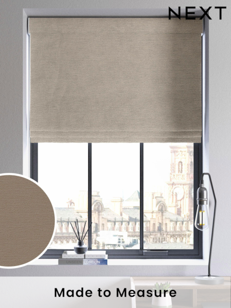 Nougat Cream Abbott Made To Measure Roman Blinds (C02708) | £89