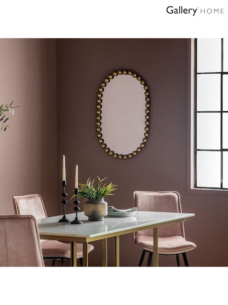Gallery Home Gold Tone Watervale Mirror (C03525) | £239