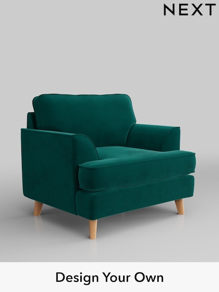 Plush Velvet Easy Clean/Juniper Green Peyton (C04253) | £625