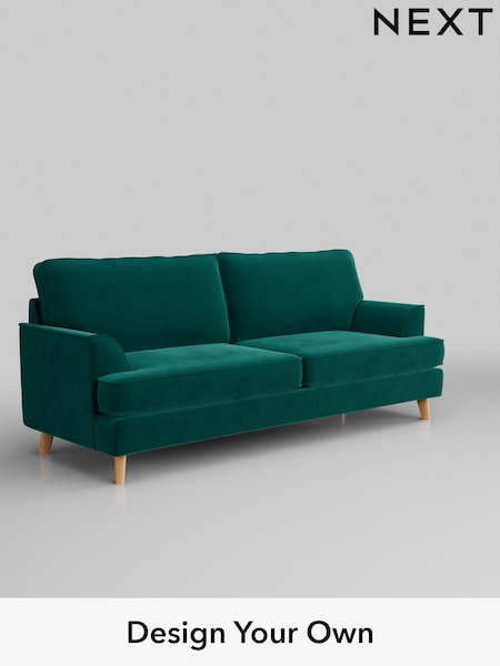 Plush Velvet Easy Clean/Juniper Green Peyton (C04253) | £1,175