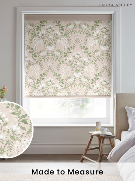 Laura Ashley Pink Parterre Made To Measure Roller Blind (C04557) | £58