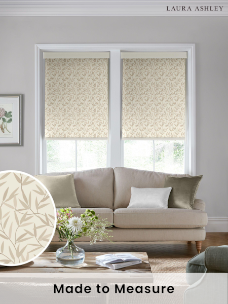 Laura Ashley Natural Willow Leaf Made To Measure Roller Blind (C05169) | £58