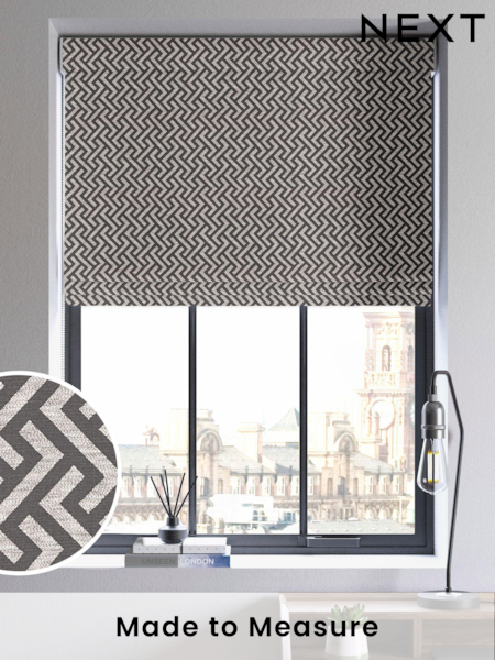 Grey Amble Made To Measure Roman Blind (C05587) | £84