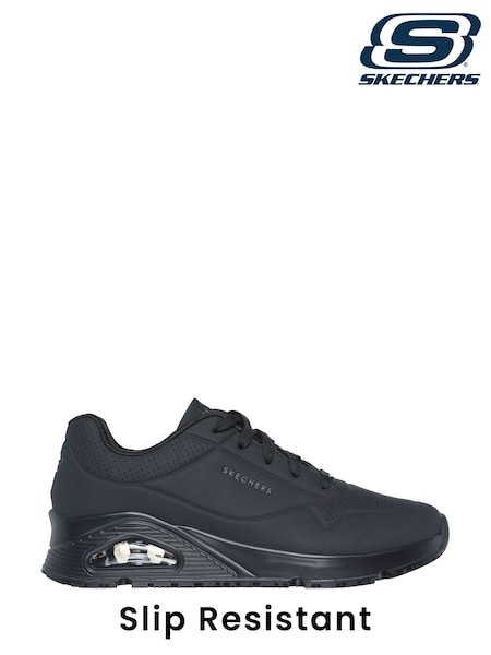 Skechers Black Womens Uno Slip Resistant Work Trainers (C06172) | £79