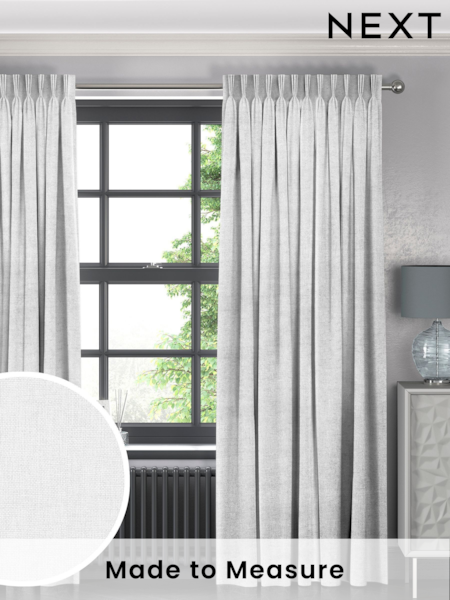 Frost White Paso Made To Measure Curtains (C06209) | £61