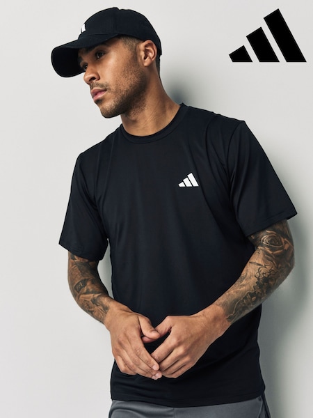 adidas Black Train Essentials Stretch Training T-Shirt (C07426) | £23