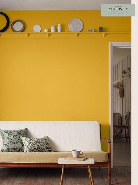 Morris & Co. Sunflower Yellow Water Based Eggshell 2.5Lt Paint (C08089) | £75