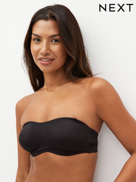 Black Smoothing Strapless Non Pad Wired Bra A-D (C08152) | £22