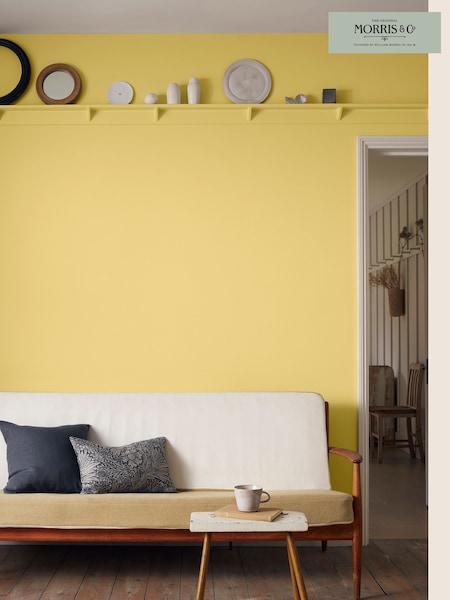 Morris & Co. Weld Yellow Water Based Eggshell 2.5Lt Paint (C08221) | £75