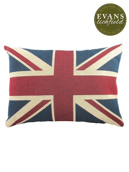 Evans Lichfield Red Union Jack 100% Cotton Cushion (C08542) | £24