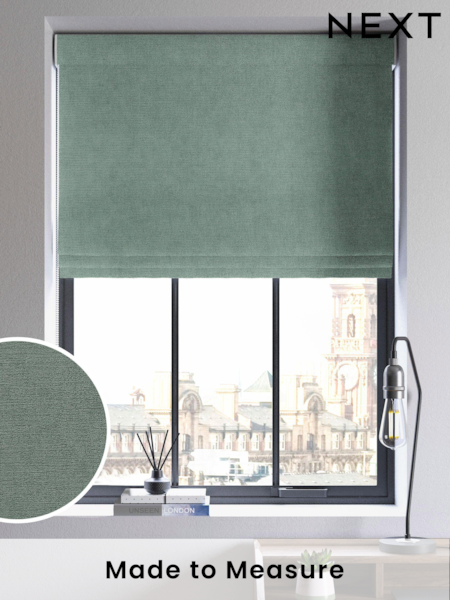 Ocean Green Abbott Made To Measure Roman Blinds (C09506) | £89
