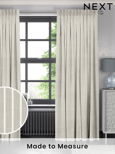 Grey Franklin Made To Measure 100% Cotton Curtains (C10070) | £61