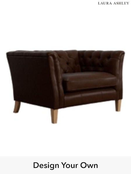 Bronington Leather/Hazel Brown Chatsworth Buttoned Leather By Laura Ashley (C10243) | £1,850
