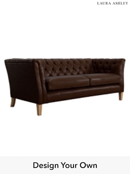 Bronington Leather/Hazel Brown Chatsworth Buttoned Leather By Laura Ashley (C10243) | £2,400