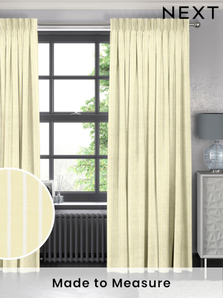 Yellow Franklin Made To Measure 100% Cotton Curtains (C10451) | £61