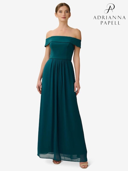Adrianna Papell Crepe Chiffon Gown (C11326) | £139