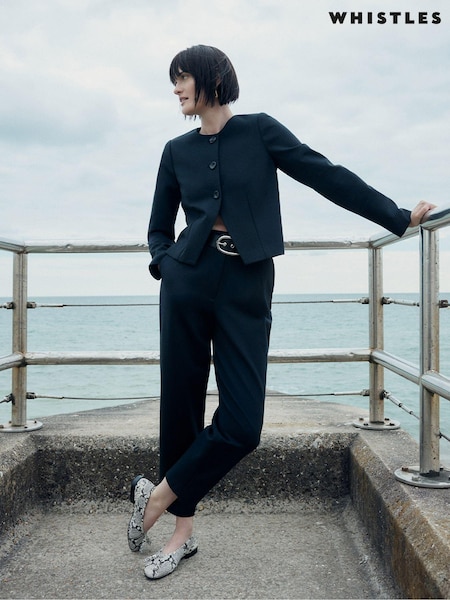 Whistles Black Ponte Lila Trousers (C14539) | £99