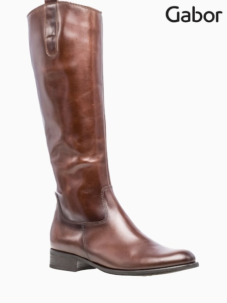 Gabor Brook Slim Calf Fit Leather Long Boots (C15000) | £180