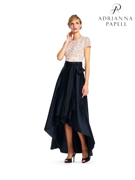 Adrianna Papell High Low Ball Black Skirt (C15860) | £99