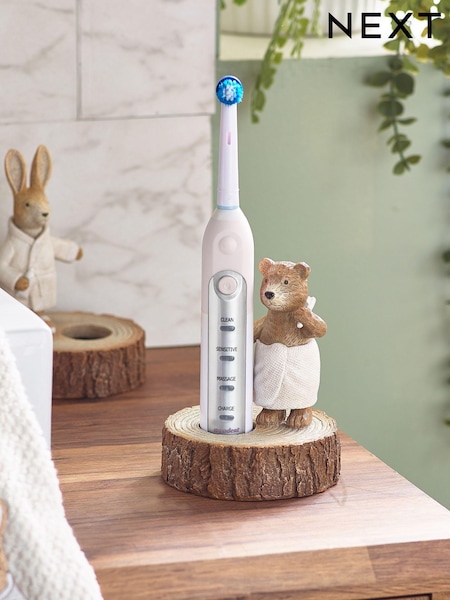 Natural Bertie Bear Electric Toothbrush Holder (C16212) | £12