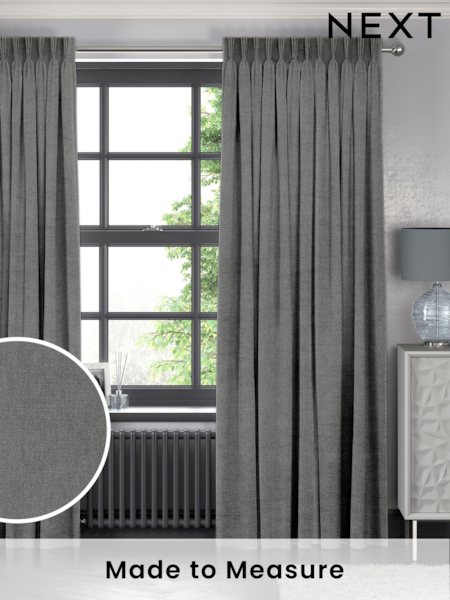 Slate Grey Abbott Made To Measure Curtains (C16697) | £109