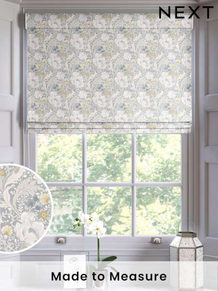 Silver Grey Didsbury Made To Measure Roman 100% Cotton Blinds (C18396) | £75